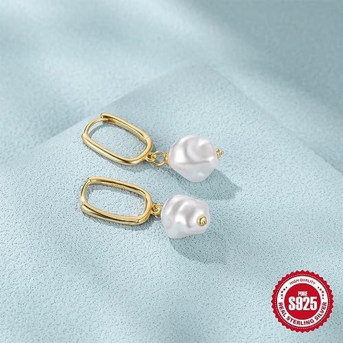 Pendientes de perlas plata 925 con acabado de alta joyería 2