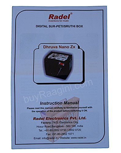 Electronic Shruti Box - Radel Dhruva Nano Zx Shruti Box, Surpeti, Shruthi Box, Digital Shruti Box, Bag, Instruction Manual, Power Cord (Pdi-Afj) #TOP7