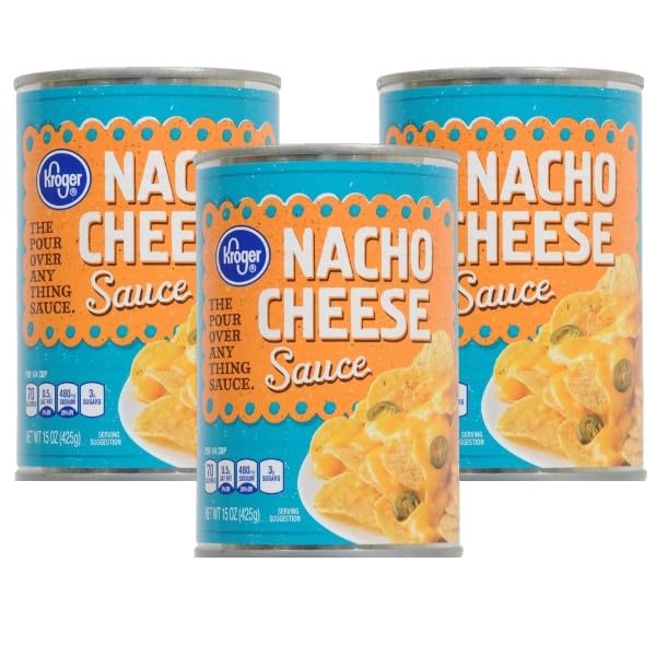 Nacho Cheese Sauce, Creamy Cheddar Cheese Dip, 15 oz Pack of 3