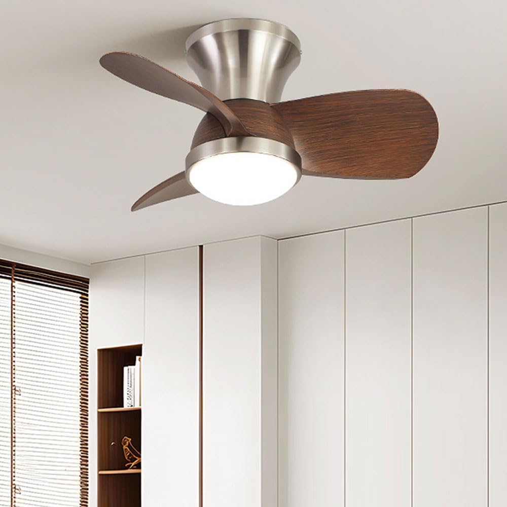 Modern Ceiling Fans With Lights 48W Smart Ceiling Fan Indoor Quiet Ceiling Fans With Lights And Remote 6-Speed Timing Reversible Dimmable Ceiling Fan Light For Bedroom Patio Farmhouse Fans Lighting