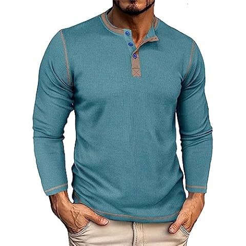 Chemise Henley vintage homme Generic Cover
