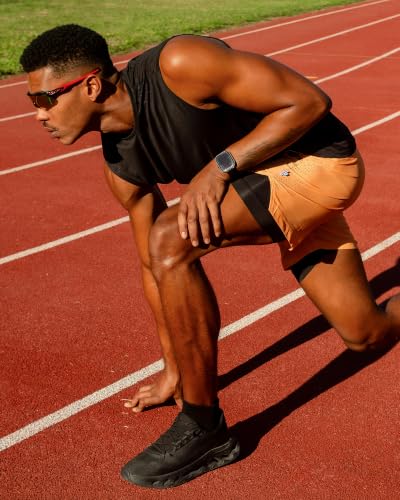 Image of maamgic Mens Running Shorts with Compression Liner 5 inch Quick Dry Workout Shorts Anti-Chafe Gym Shorts 2 in 1 Athletic Shorts