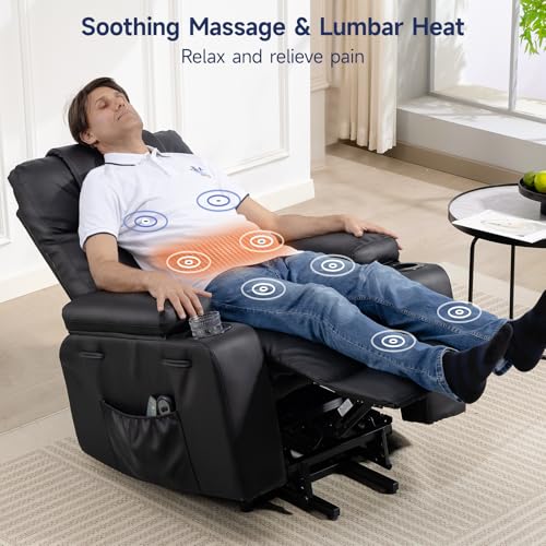 Sillón Plegable Cuero Sintético Negro miniatura 4