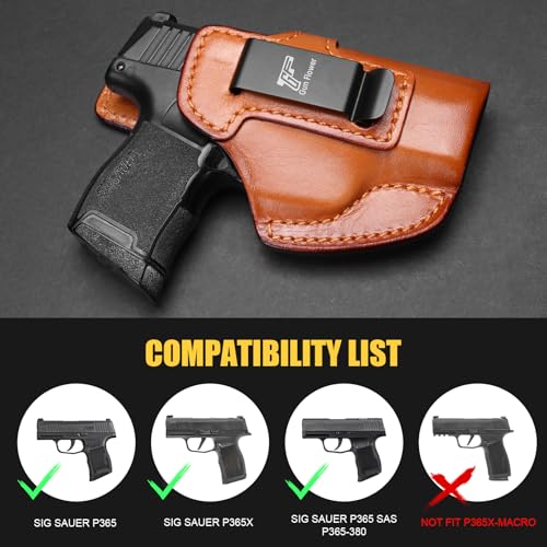 IWB Leather Holster for Sig P365