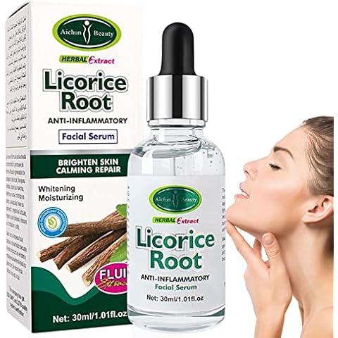 Licorice Root Extract Natural Licorice Supplement Face Plant Liquid Narrowing Skin Pores Nourish Replenish Moisture for Thirsty Skin 30ml Cover