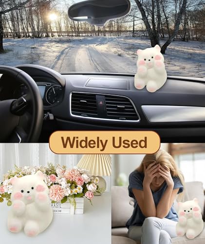 Image of Taba Squishy, Squishy, Squishy Stress Relief Funny Novelty Cute Animals Stress Relieving Fidget for Boys Girls Birthday Party Gifts Anxiety&Relaxation for Kids Teenage (White)