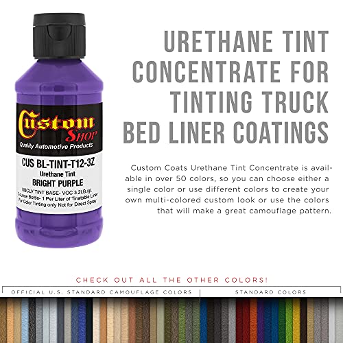 Image of Custom Coat 3 Ounce, Bright Purple, Bed Liner Tint Concentrate