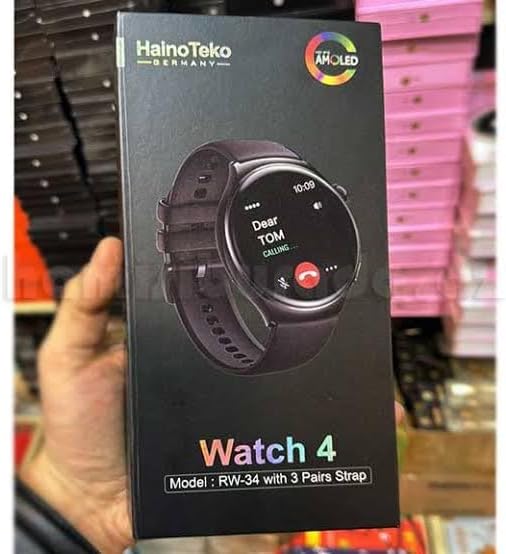 Haino Teko RW34 Smartwatch box held in hand