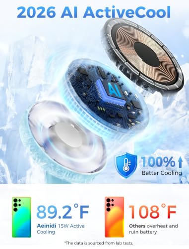 Image of Aeinidi Magnetic Wireless Charger for Samsung, 3 in 1 Super Fast Charging Station for MagSafe Charger Stand for Galaxy S26 Ultra Z Fold /Flip 8, Watch Ultra 8 7, Buds 4 /3 Pro, Not for Watch 9 /Ultra 2