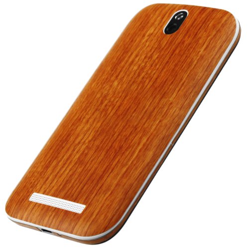 Skinomi Light Wood Full Body Skin Compatible With Htc One Sv (Full Coverage) Techskin With Anti-Bubble Clear Film Screen Protector #TOP6