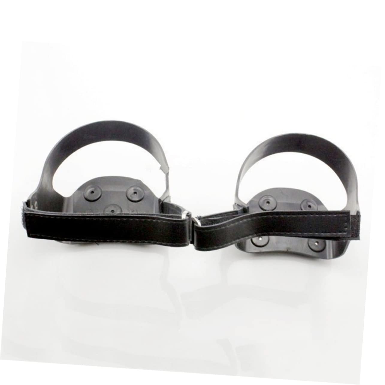 Ramponi da Ghiaccio a 5 Denti in Silicone Strisce Riflettenti, Ramponi Antiscivolo per Escursionismo e Trekking su Neve e Ghiaccio, Tacchetti in Acciaio Inox, Taglia L39-42,