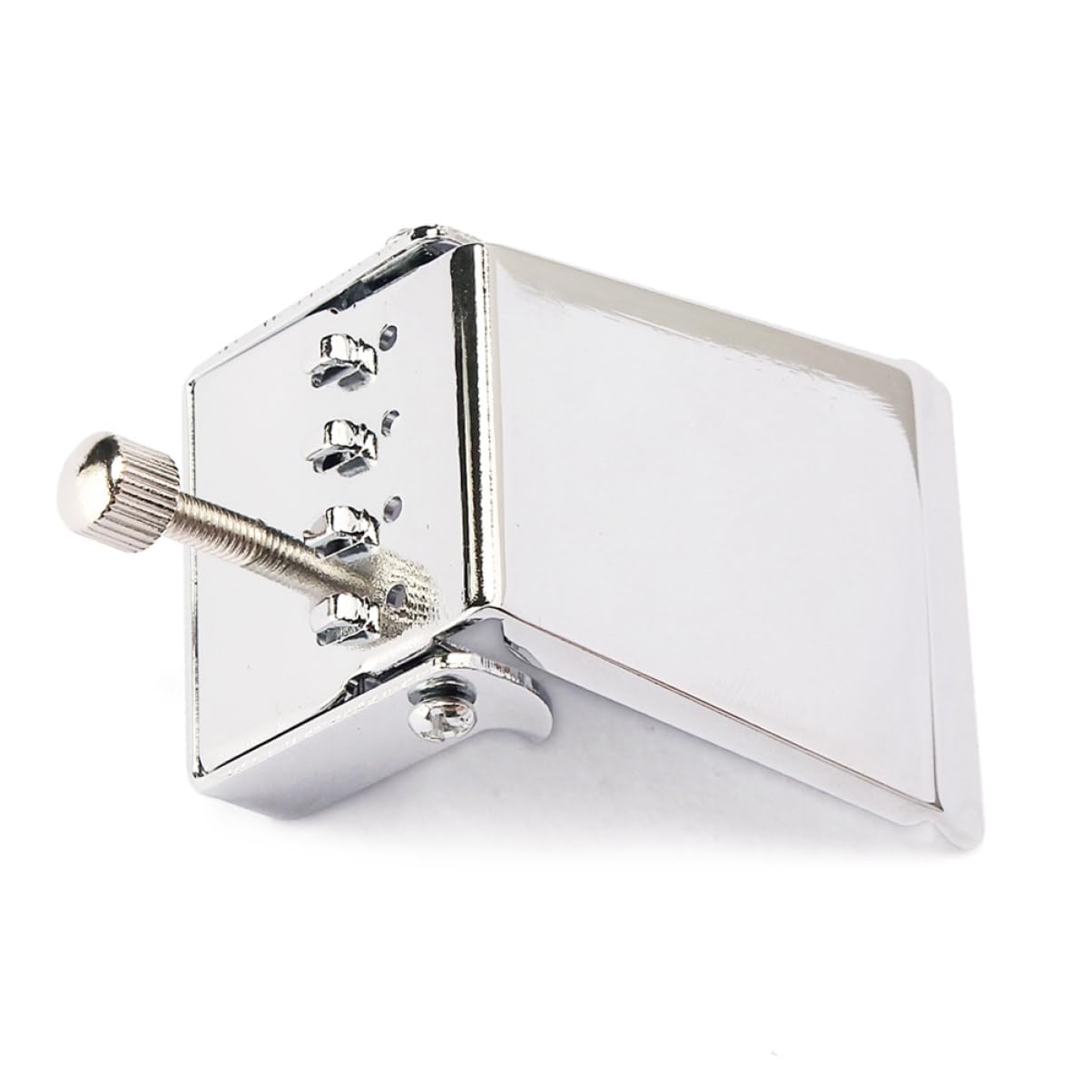 ibasenice String Banjo Tailpiece Bridge Plate Silber Ersatzteil Für Banjo Verbesserte Klangqualität Installieren Stabil Und Langlebig