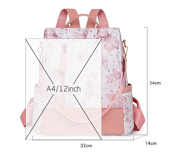 Image of MOCA Womens Girls Backpack Anti-theft Handbag Ladies Shoulder Bag School Bag Stylish Casual Daypacks Lightweight Rucksack for Outdoor Travel School Campus Shopping Bag for women Girl