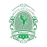 Wandtattoos Kampfkunstakademie Muaythai 34x44.2cm Mehrere Farbauswahl S-Green