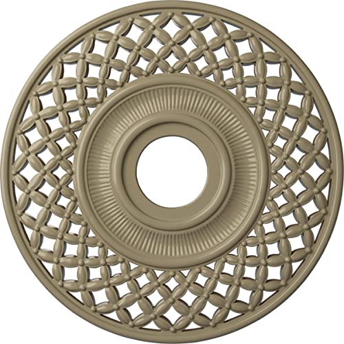 Ekena Millwork CM22RBGDF 22 OD x 4 3/4 ID x 1 P Robin Ceiling Medallion (fits Canopies up to 6 1/4), Hand-Painted, Gobi Desert