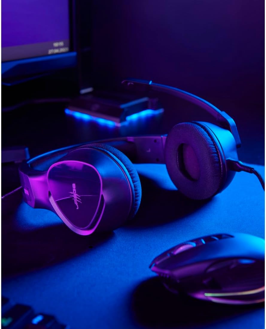 uRage Gaming Headset SoundZ 300 V2 Wired Multi-Platform Gaming Equipment Headphones for PS4/PS5/PC/Xbox/Laptop/Smartphone Over-Ear Black