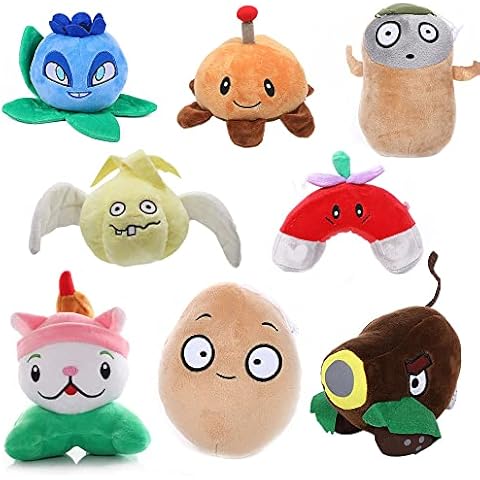 Nieqn 8pcs PVZ Plush Toys, 7.8in PVZ Figures Plush Stuffed Toys, PVZ Stuffed Toys,Zombie Plant Plush Toy, Plants Plush,s PVZ Plush Figures Set，Great Gifts for Kids Birthday Cover