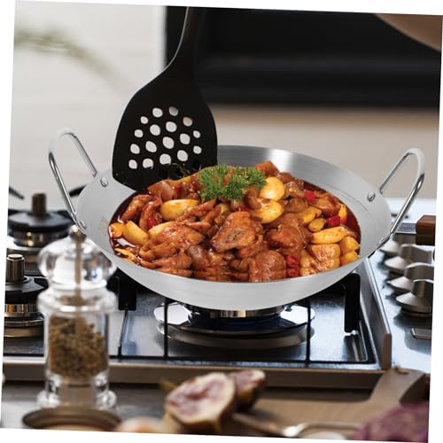Wok de acero inoxidable Garneck con fondo redondo grande miniatura 7