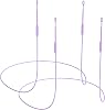 Earplug Lanyard [2 pcs] with Magnetic Tug-Resistant Safety Cord, Flexible Silicone Lanyard with Most Earplugs with Removable Tips CompatibleLight Purple