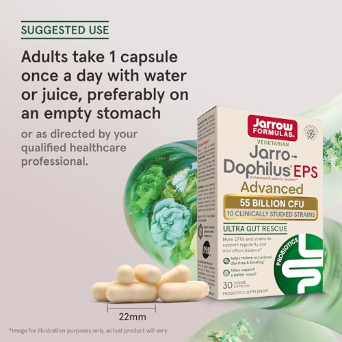 Jarrow Jarro-Dophilus EPS Advanced Probiotic, Digestive Support,30 Capsules - image 5