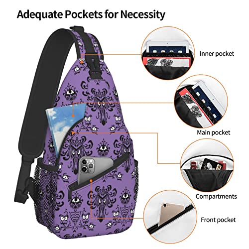 Unisex Sling Backpack Crossbody Shoulder Bags for Men Women Small Daypacks Chest Bag Hiking Travel Sport Climbing Runners3