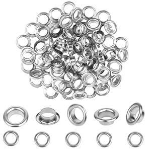 Cobee 100 Sets Metallösen Kit 6mm