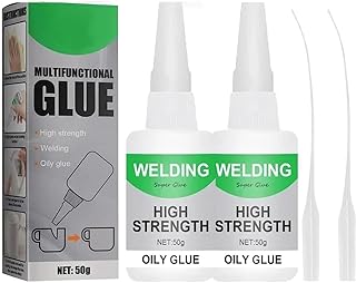2Pcs Oily Glue Jue Fish Multifunctional Glue,High Strength Oily Glue,Universal Super Glue,High Strength Oily Glue,Strong Glue for Plastic/Leather/Model/Rubber/Shoes