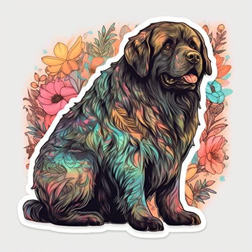 Image of Yoonek Graphics Newfoundland Dog Vinyl Decal Sticker for Car, Laptop, Tumbler, More. #009681-8