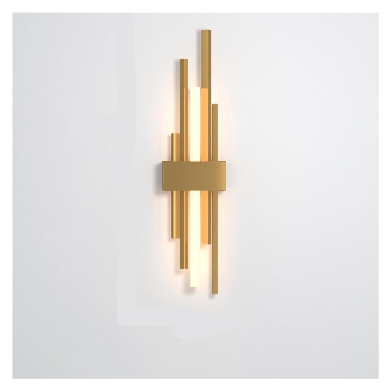 Iluminación interior LED con lámpara de pared moderna dorada para pasillos 8
