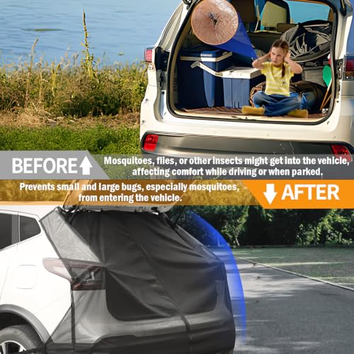 Novcapar CR-JK1332-B Car Tailgate Mesh Screen For Suv Mosquito Net thumb #1