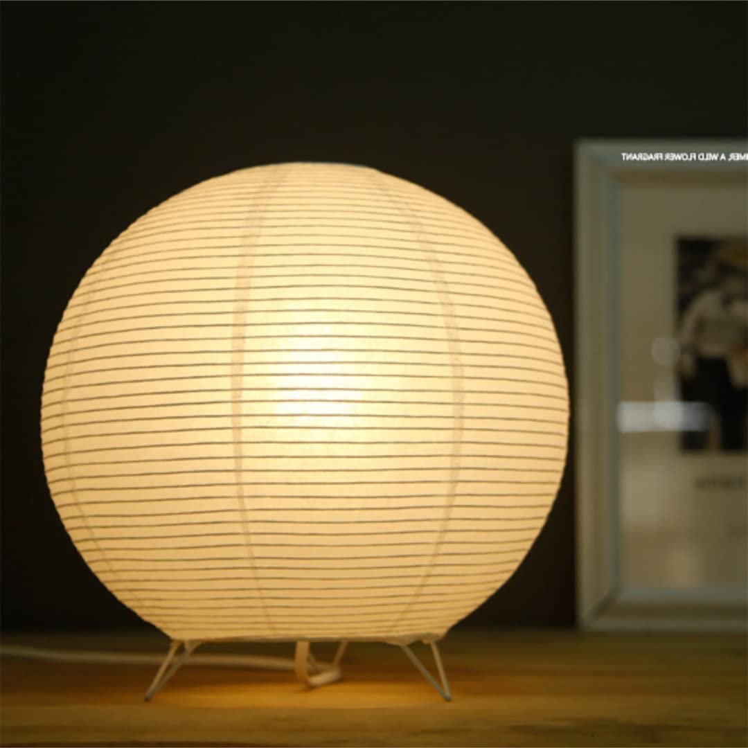 GUANSHAN Paper Lantern Table Lamp Decorative Table Lighting Foldable Origami Night Light Bedside Lamp Mood Light for Bedroom, Living Room, Style2