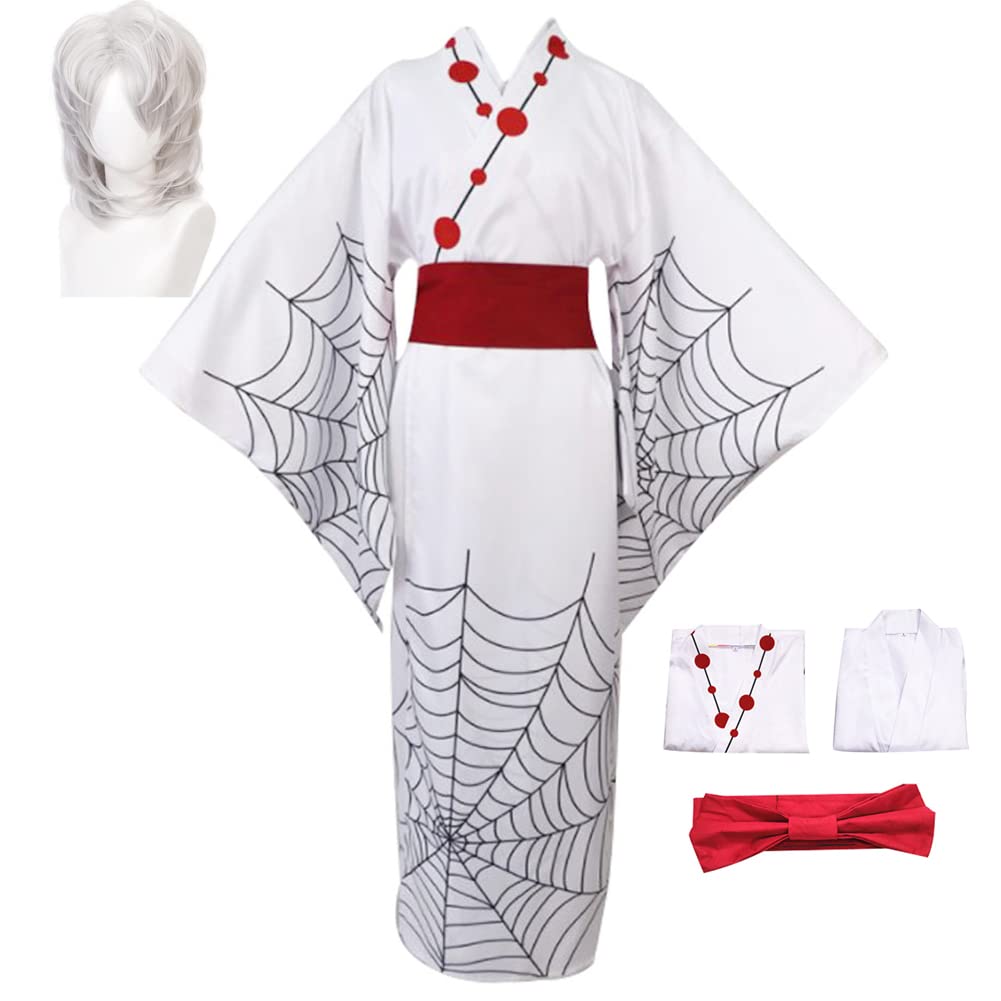 Kibutsuji Muzan Cosplay Costume Enmu Dream Daki Costume Suit Full Set with Wig