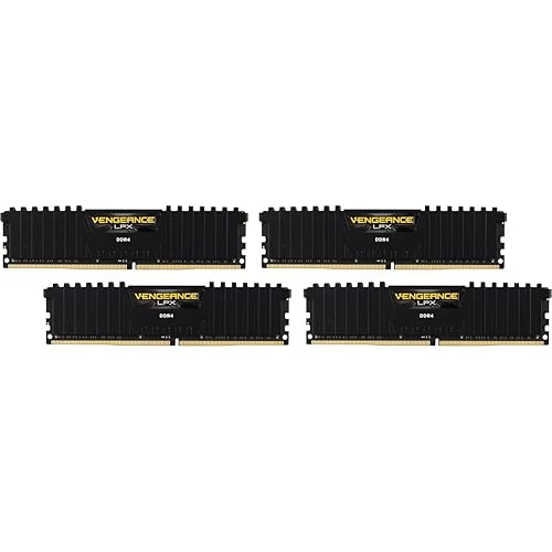 CORSAIR Vengeance LPX 32GB (4x8GB) DDR4 3600 (PC4-28800) C16 1.35V Desktop Memory - Black