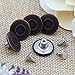 G-Sunny 12 Sets 18mm Jeans Buttons Metal Button Snap Buttons Replacement Kit with Rivets and Plastic Storage Box (Red Bronze)