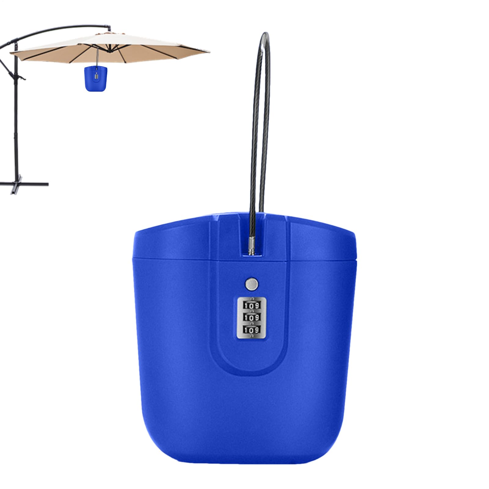 Serratura A Combinazione Portatile - Cassaforte Antifurto Da 2 Litri Per Spiaggia, Auto, Campeggio - Foto 3