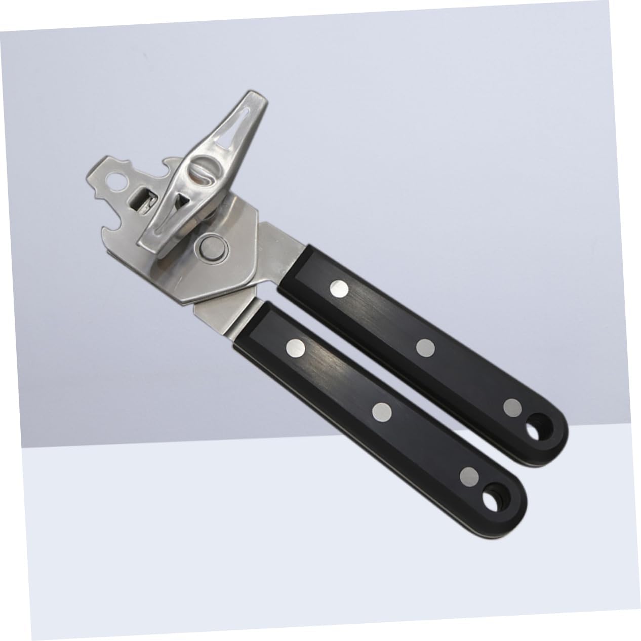 Multi Function Stainless Steel Can Opener with Jar Gripper Heavy Duty Manual Opener for Effortless Kitchen Use and Comfortable Design for Easy Handling