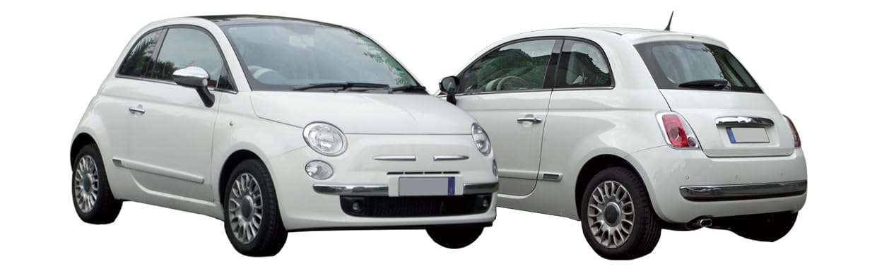 Modanatura Paraurti Posteriore Compatibile Con 500 Dal 2007 Al 2015 Specifico per Versioni 0.9, 1.2, 1.2 LPG, 1.3 Multijet e 1.4 Centrale Cromata Codice Originale 735521029