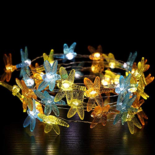 WSgift Dragonfly Decorative String Lights, 18.7 Ft 40