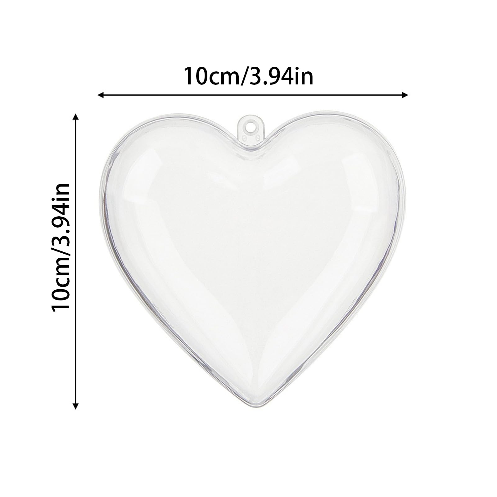 Fyearfly 5 szt. 10 cm przezroczyste plastikowe ozdoby choinkowe pudełka na cukierki