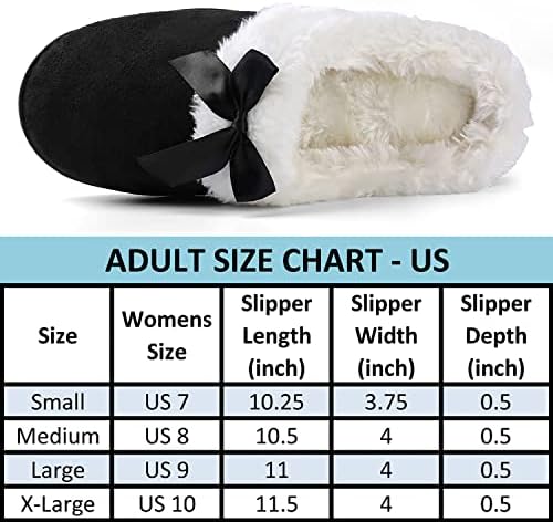 ROXIE Womens Memory Foam Fluffy Fur Slippers Fuzzy Plush Lining Slip On Clog House Shoes for Indoor Outdoor Use | Image 5