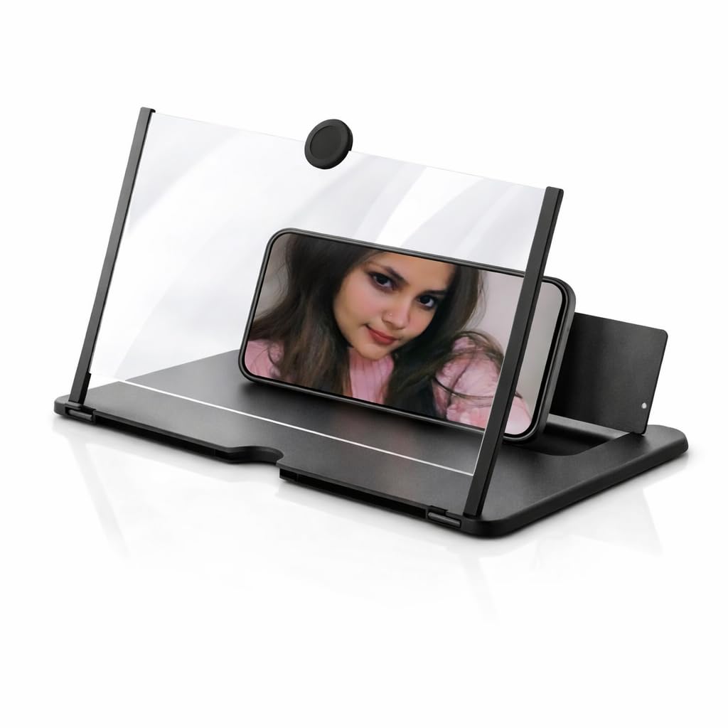 RAPTAS ( 2026 Brings 5 Years Warranty ) 12 Inch Screen Magnifier for Mobile Phone | HD 3D Amplifier with Foldable Stand | Eye Protection Video Enlarger Portable Design-image-41