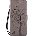 Produktbild Hancda Hülle für LG G7 ThinQ, Schutzhülle Leder Tasche Flip Case für LG G7 ThinQ Handy Hüllen Lederhülle Magnet Cover für LG G7 ThinQ,Hülle Grau