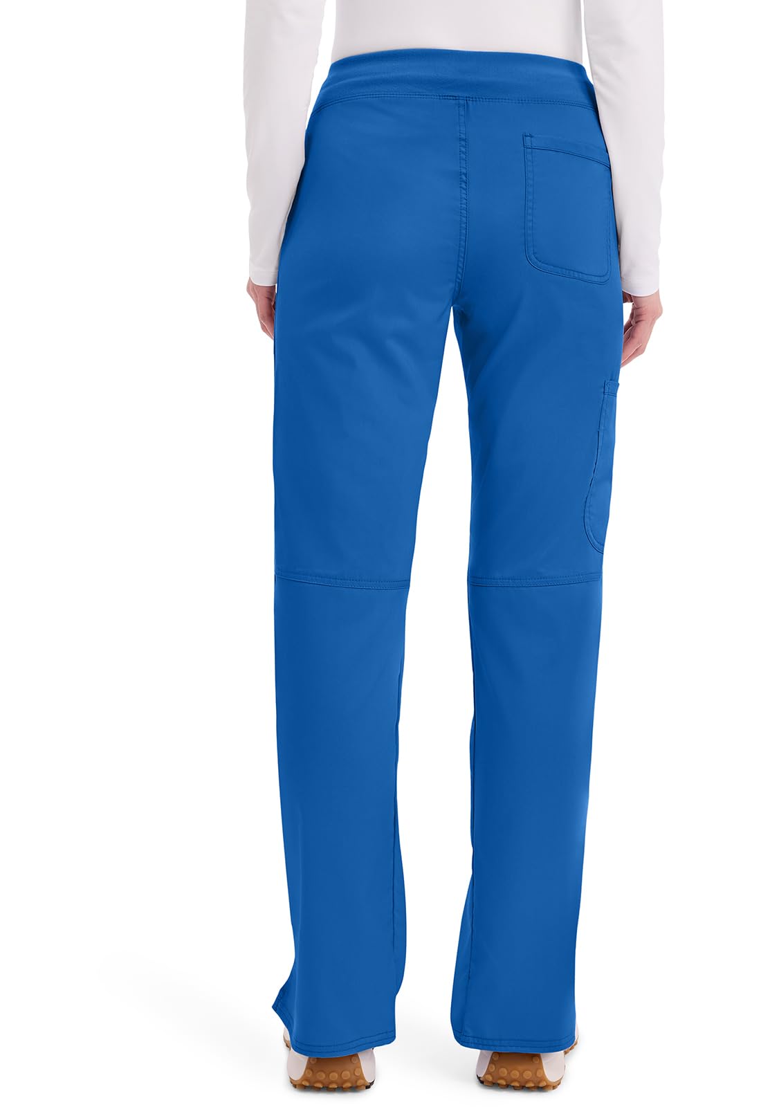 Cherokee - Mid Rise Straight Leg Pull-on Pant, Pantaloni Pull-on a Gamba Dritta a Vita Media Donna