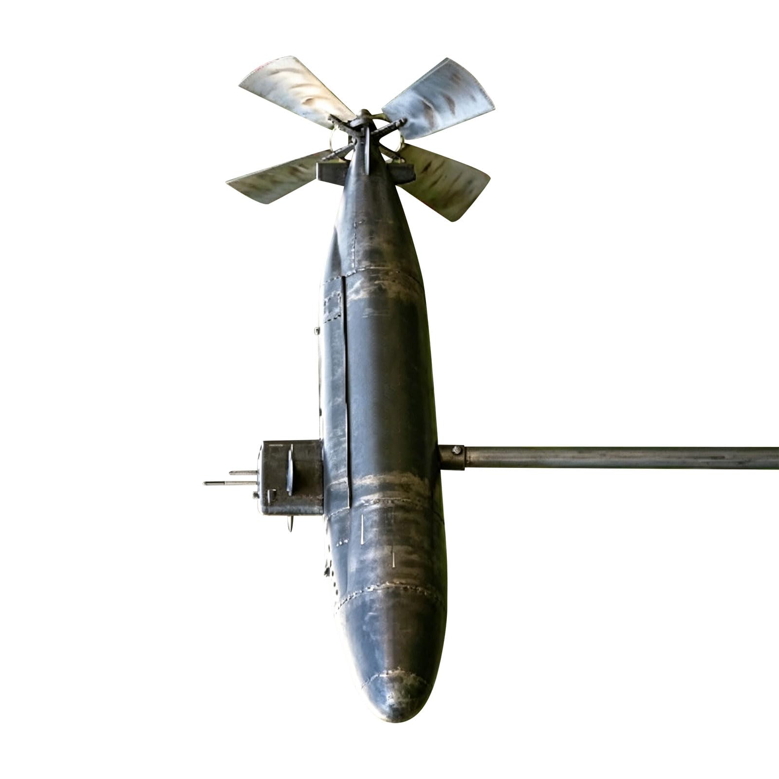 Artistic Sea Themed Windmill Spinner Constructed From Metal Perfect for Garden and Backyard Decoration Impermeable Rotating Yard Art
