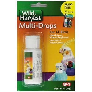United Pet Group Wild Harvest Multi-Drops for All Birds 1 Ounce, High-Potency Vitamin Supplement (D13123)