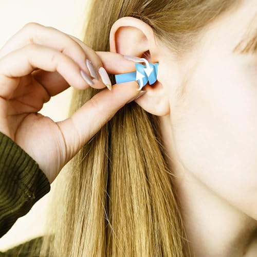 Image of Silicone Ear Plugs for Sleeping Soft Waterproof Noise Canceling Reduction Earplugs Waterproof Reusable Sound Blocking Earplugs