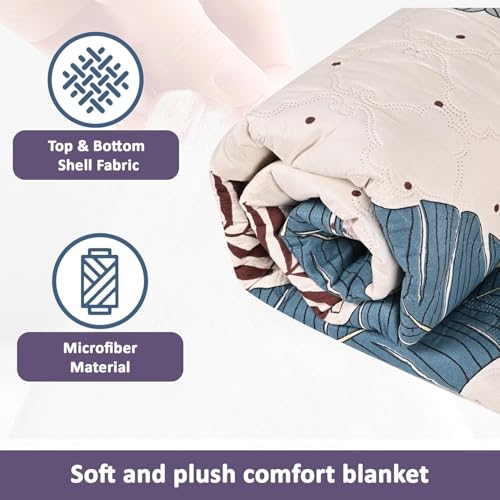Couette microfibre chaude et douce toutes saisons pour lit deux places