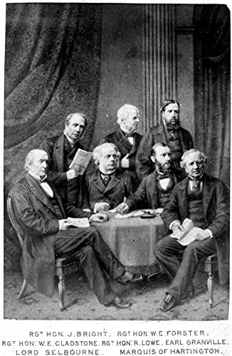 William Ewart Gladstone (1809-1898) Nenglish Statesman From Left John Bright Chancellor Of Lancaster William Edward Forster Chief Secretary For Ireland Robert Lowe George Levenson-Gower Foreign Secret