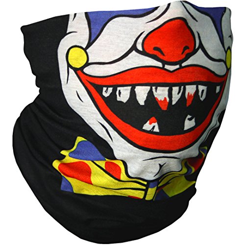 CampTeck Pañuelo Bandana Tubular Multifunción Sin Costuras Braga de Cuello para Motociclismo, Senderismo, Equitación, Ciclismo y Otras Actividades Al Aire Libre - Payaso