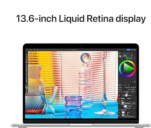 Image of 2022 Apple MacBook Air with Apple M2 Chip (13-inch, 24GB RAM, 512GB SSD Storage) (QWERTY English) Starlight (Renewed Premium)